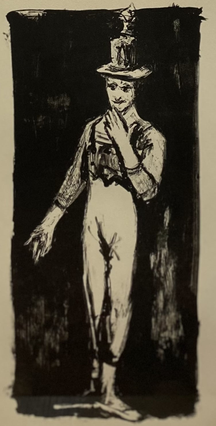 Arbit Blatas | Mime Marcel Marceau, 1960 | Lithography, 30x13 (52x35)