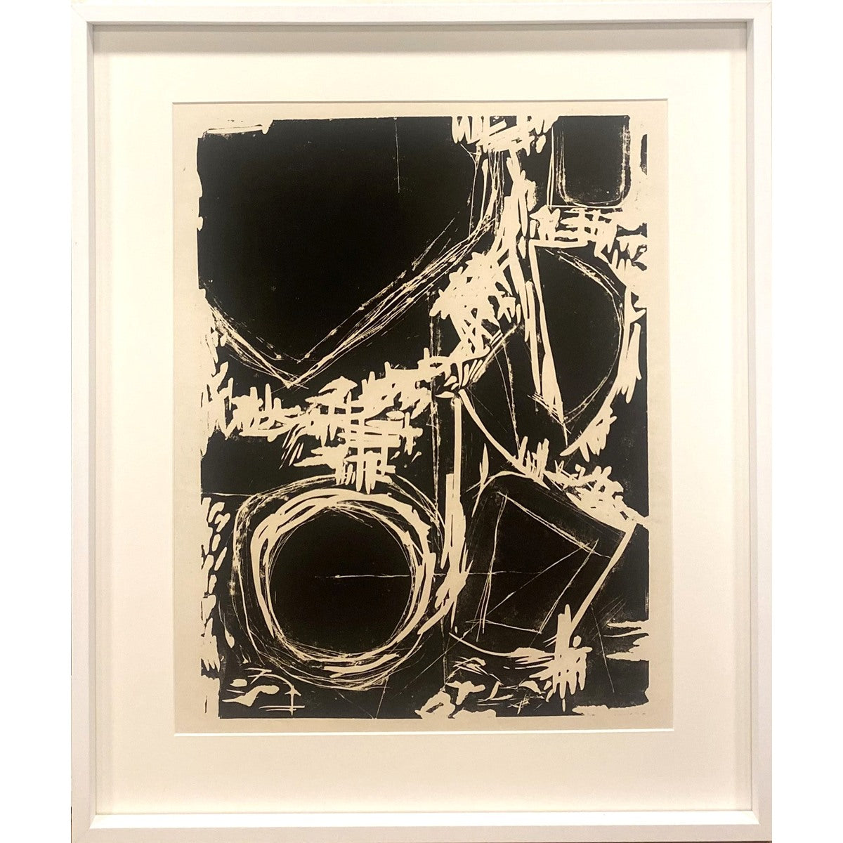 Henrikas Šalkauskas | Kompozicija, 1959 | Popierius, šilkografija, 49x37 (67x56)