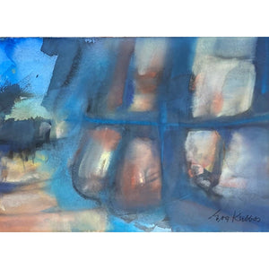 Eva Kubbos | Reflections Noosa | Akvarelė, popierius, 38x52,5 (50x65)