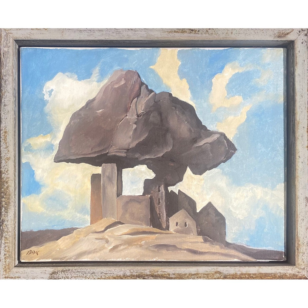 Samuel Bak | Stones, 1980-1981 | Oil on canvas, 33x41 (38.5x47)