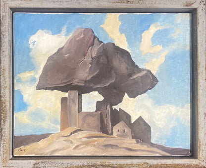 Samuel Bak | Stones (Uolos), 1980-1981 | Drobė, aliejus, 33x41 (38,5x47)