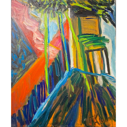 Adelė Liepa Kaunaitė | Links - wavelength, 2019 | Oil on canvas, 120x100
