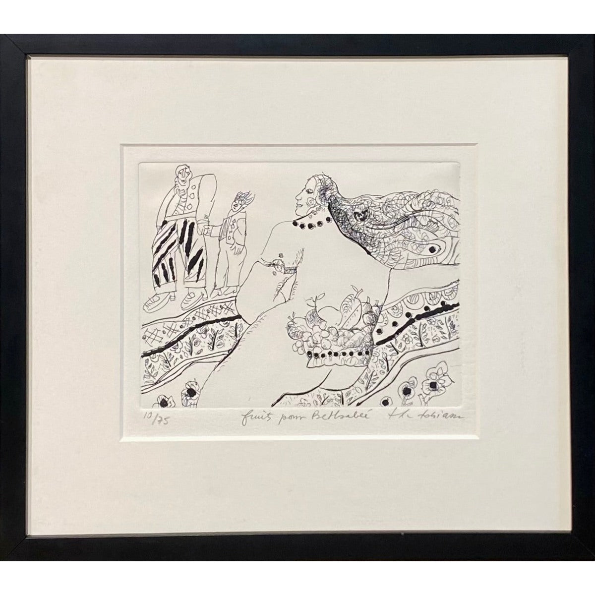 Theo Tobiasse | Fruits pour Bethsabée | Ofortas, 13,5x18 (29x33)