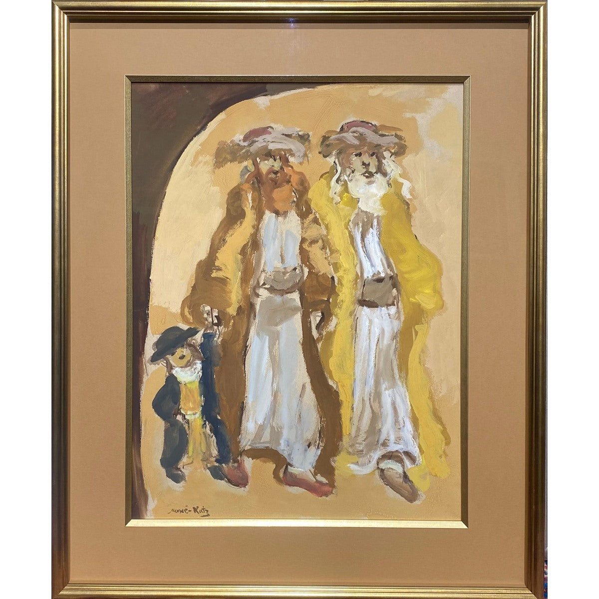 Emmanuel Mane-Katz | Characters | Gouache on paper, 63.5x48.5 (85x69)