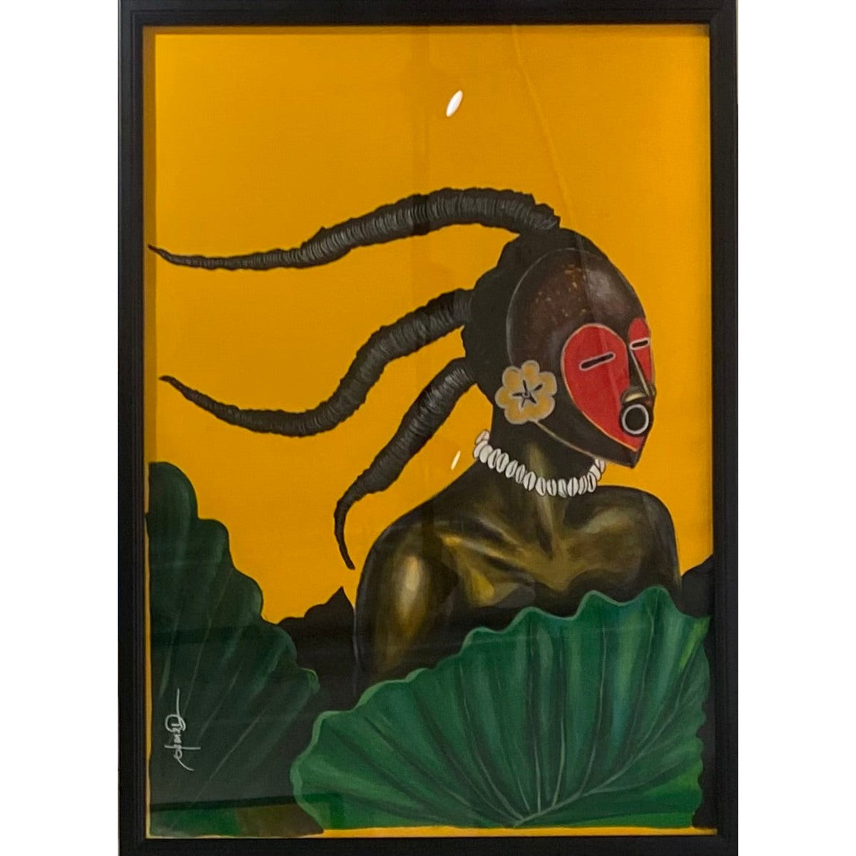 OBOU GBAIS (Ivory Coast) | Morgen Téré, 2021 | Acrylic on paper, 100x70 (105x76)
