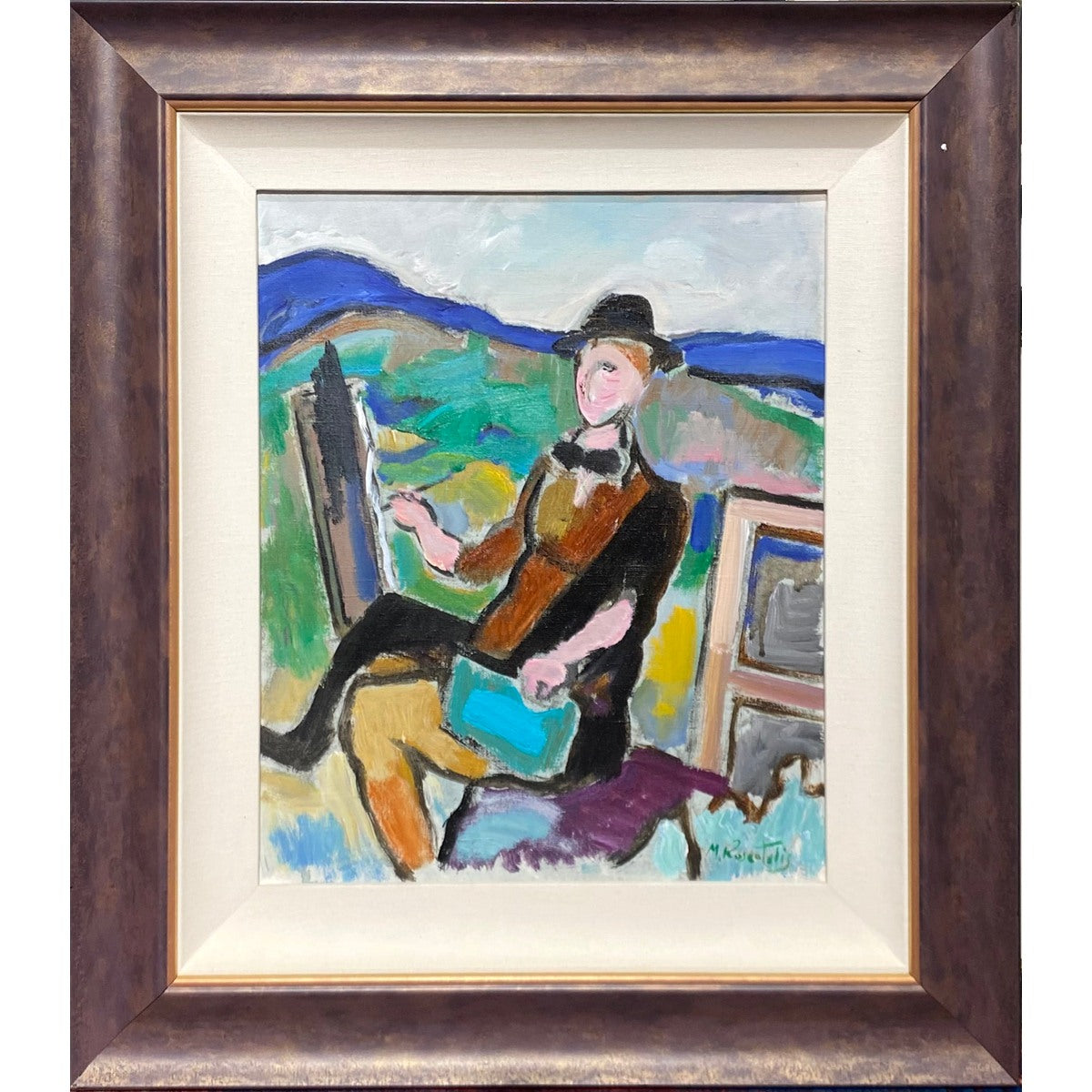 Moshe Rosenthalis | Day in the Country | Oil on canvas, 50x40