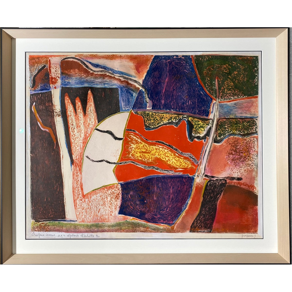 Pranas Gailius | Surface émue XXII | Ofortas, 4/10, 58x74 (74x90)