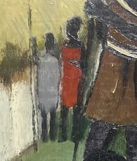 Pranas Domšaitis | Afrikiečiai | Aliejus, kartonas, 66x47 (75x56)