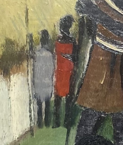 Pranas Domšaitis | Afrikiečiai | Aliejus, kartonas, 66x47 (75x56)