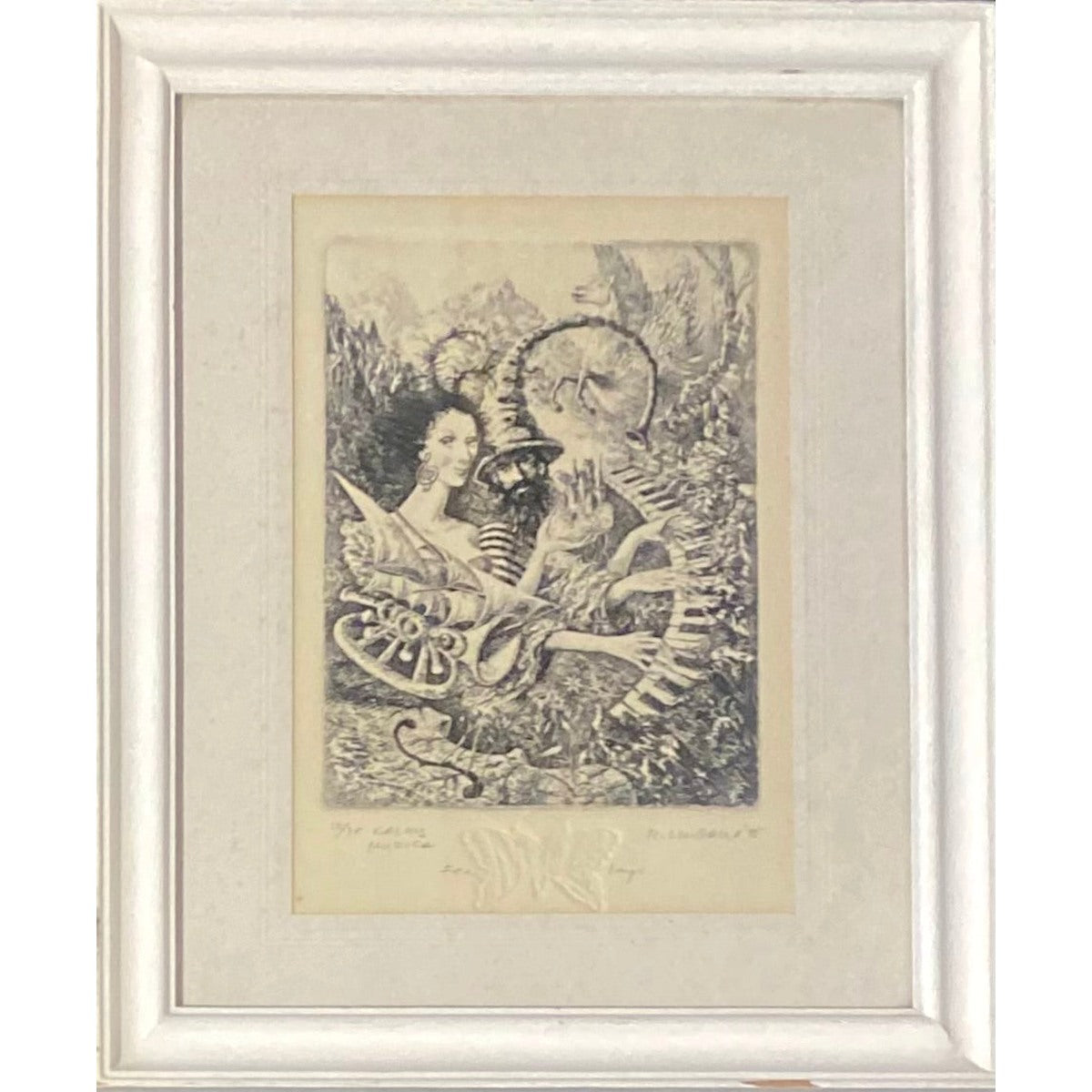 Marius Liugaila | Mountain's Music, 1995 | Etching, Aquatint, 38/75, 15.5x11.5 (29.5x24.5)
