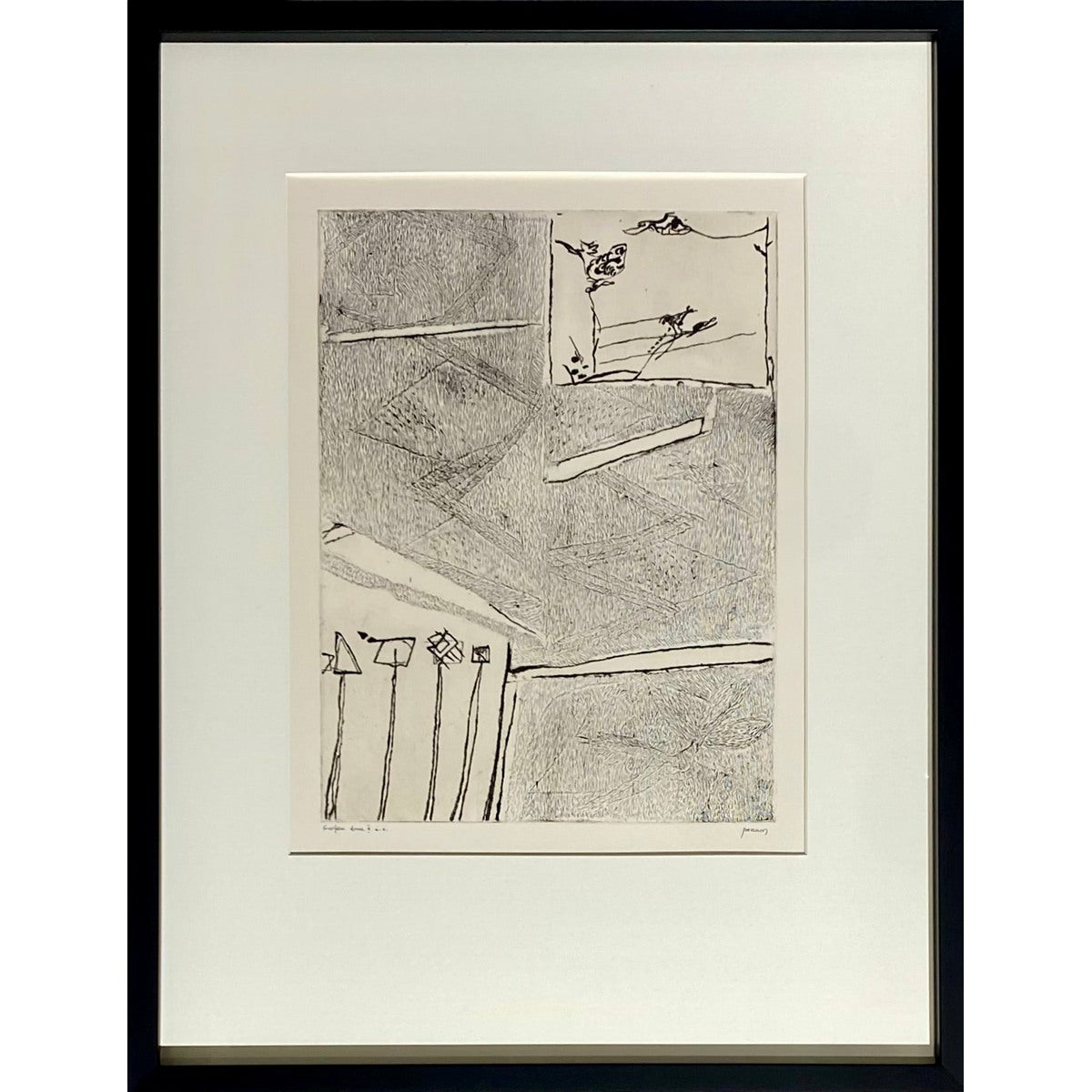 Pranas Gailius | ON HOLD | Surface émue II | Etching, paper, 39x29 (69x53)
