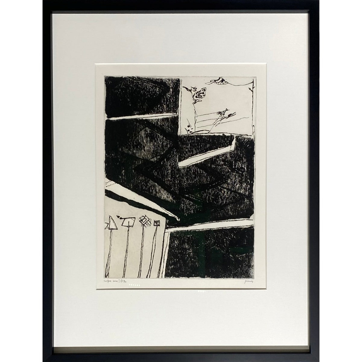 Pranas Gailius | ON HOLD | Surface émue II | Etching, paper, 3/30, 39x29 (69x53)