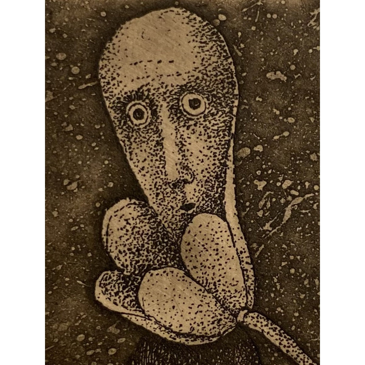 Stasys Eidrigevičius | Ekslibris Froukje van der Zee | Ofortas, 12/50, 7.5x5.5 (lakštas 12,4x9)