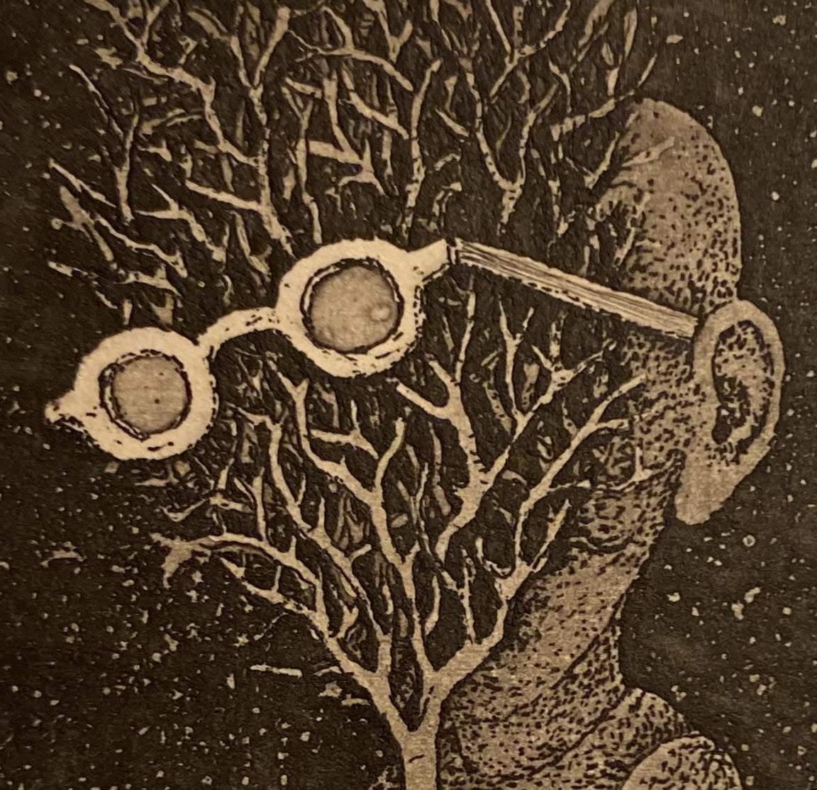 Stasys Eidrigevičius | Ekslibris Friso Fjodor V. D. Zee | Ofortas, 12/50, 9x6 (lakštas 12,3x9)