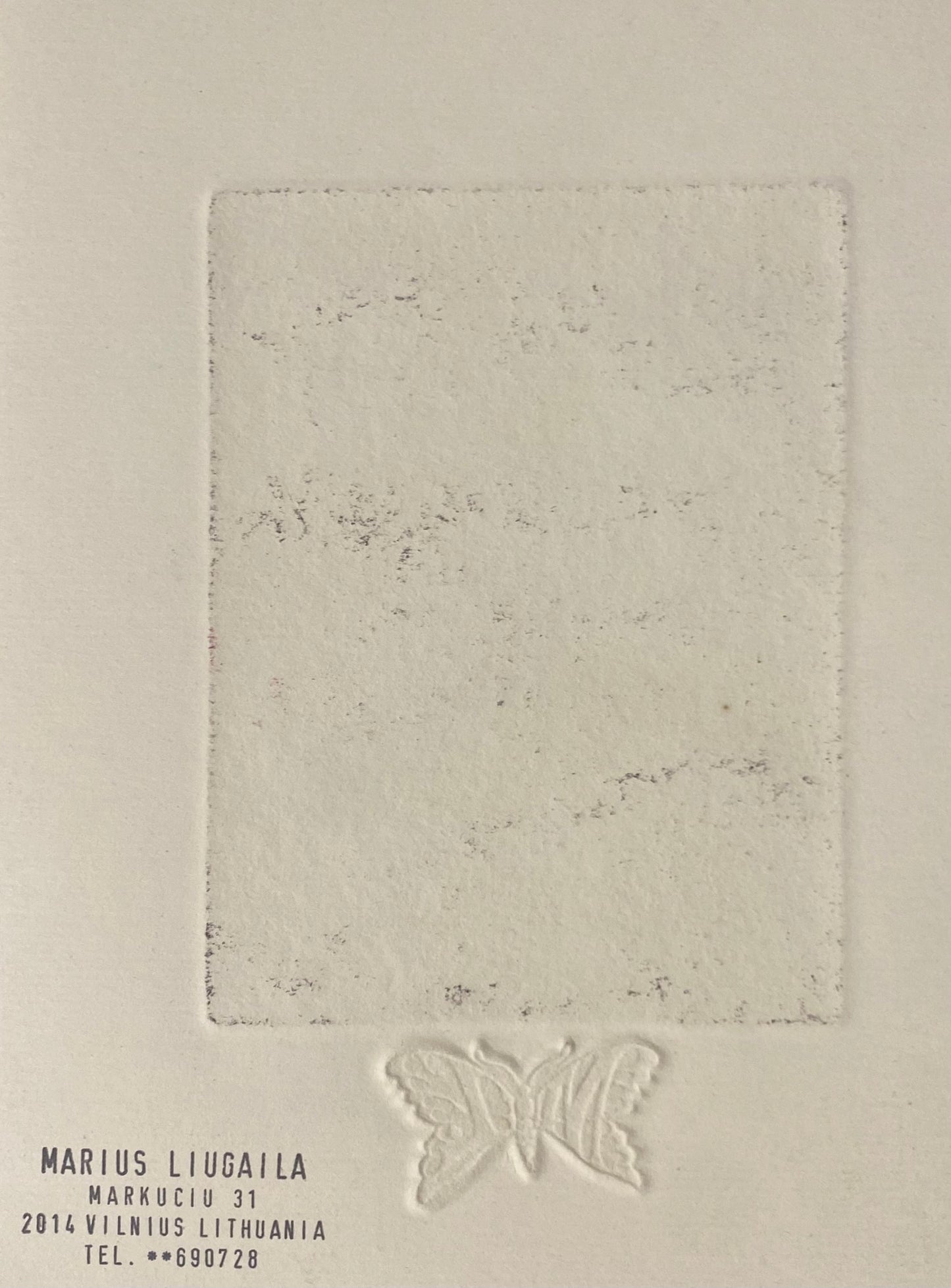 Marius Liugaila | St. .George Guardians of Knights, 1998 | Popierius, ofortas, mecotinta, 13x10