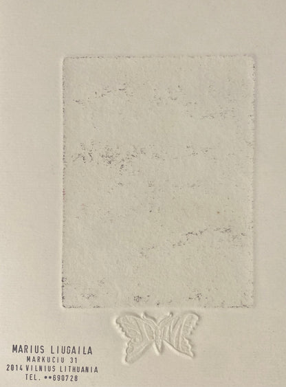 Marius Liugaila | St. .George Guardians of Knights, 1998 | Popierius, ofortas, mecotinta, 13x10