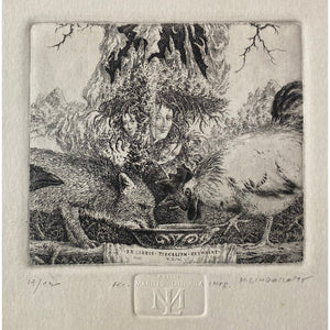 Marius Liugaila | Tiecelijn - Reynaert, 1995 | Etching, Aquatint, 10,4x11,5 (21x27)