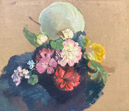 Pranas Domšaitis | African women / Afrikietės | Aliejus kartonas, 62x73 (84x94.5)