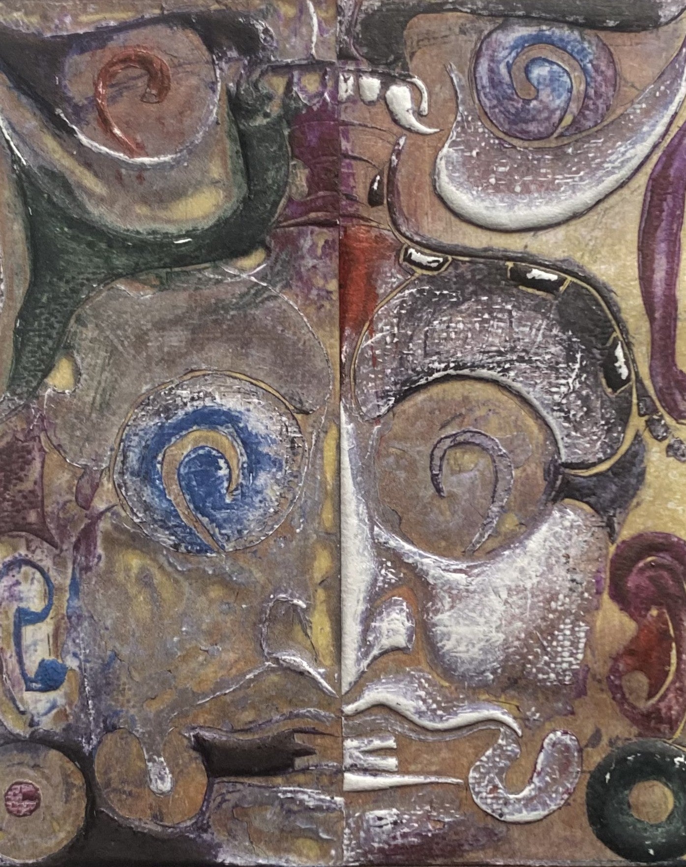 Antanas Kmieliauskas | Ekslibris Siegfried Schmidt | Pop., autorinė technika (spalv. tekstolito estampas), 11x7,8 (22,5x17,5)