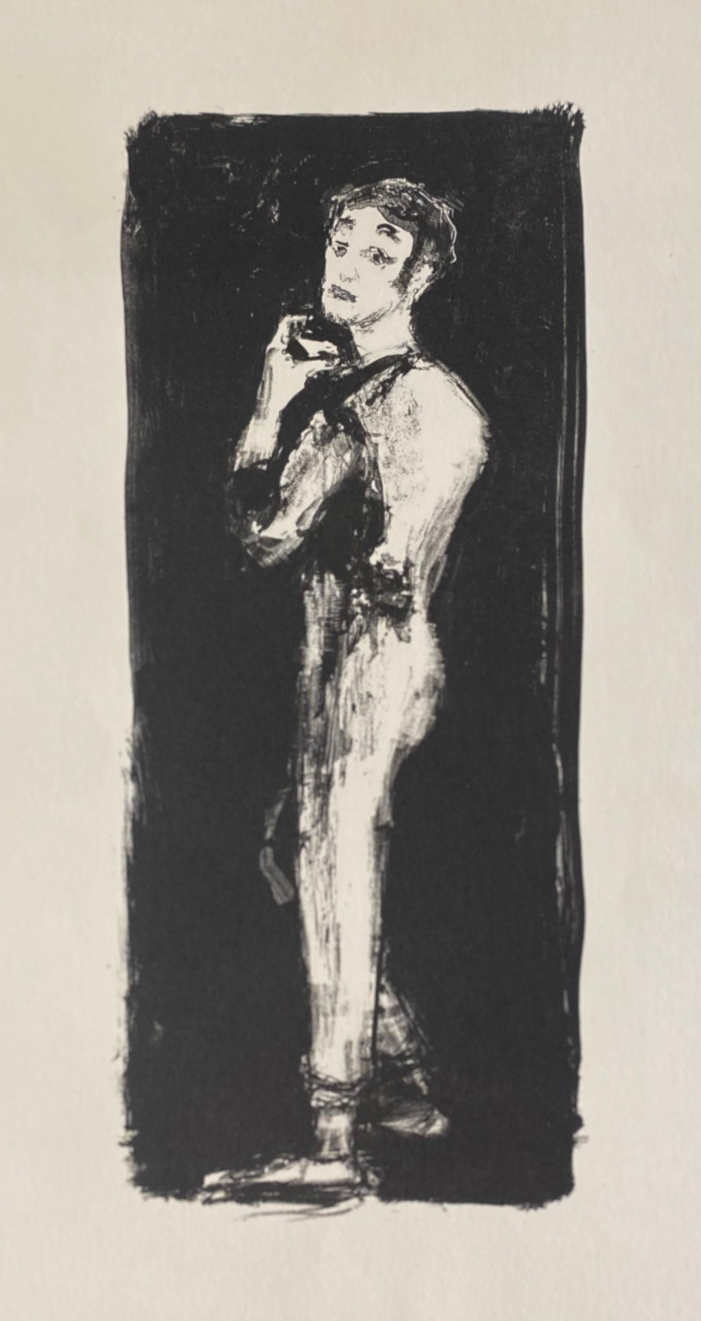 Arbit Blatas | Mime Marcel Marceau, 1960 | Lithograph, 32x14 (52x35)