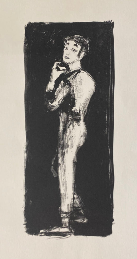 Arbit Blatas | Mime Marcel Marceau, 1960 | Lithograph, 32x14 (52x35)