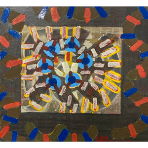 Vytautas Povilaitis | Be pavadinimo, 1999 | Aliejus, kartonas, 78x83 (81x86)