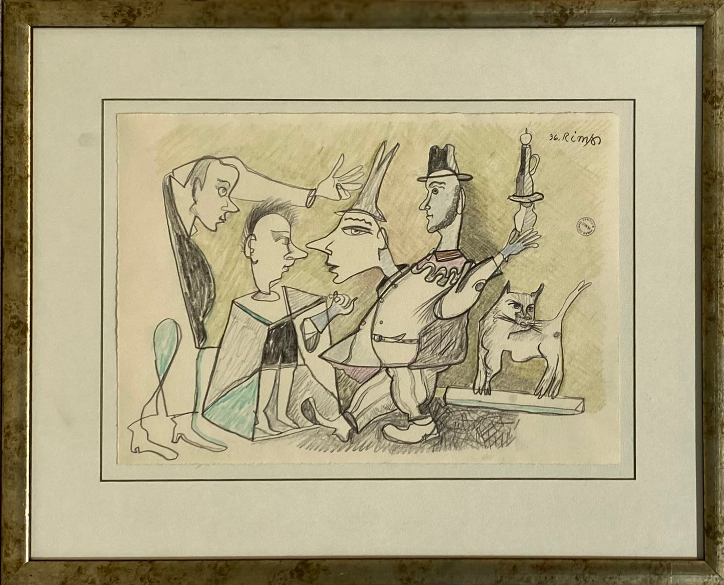 Rimas Bičiūnas | Untitled, 1996 | Pencil on paper, 21x30 (35.5x44)