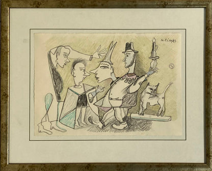 Rimas Bičiūnas | Untitled, 1996 | Pencil on paper, 21x30 (35.5x44)