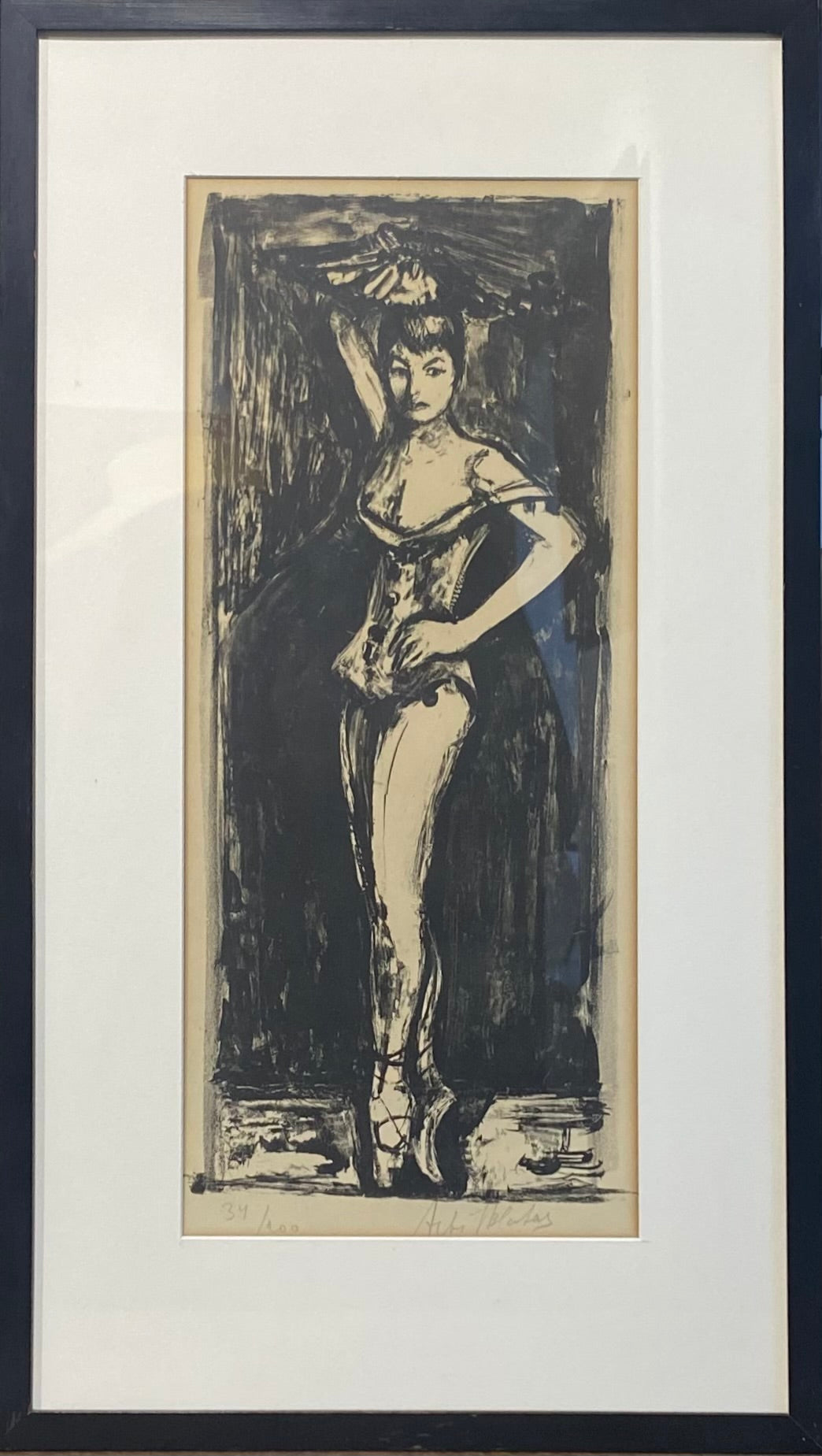 Arbit Blatas | Zizi, 1961 | Litografija, 51x23 (73x42)