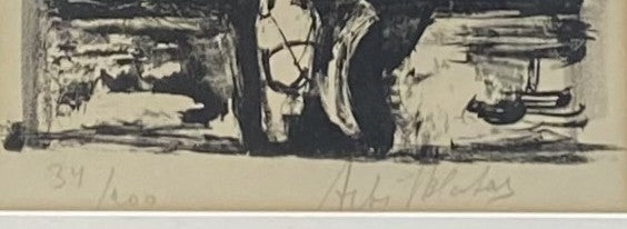Arbit Blatas | Zizi, 1961 | Litografija, 51x23 (73x42)