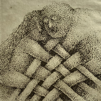 Stasys Eidrigevičius | Ekslibris Dr. Norbert Hillerbrandt, 1980 | Ofortas, 7x7