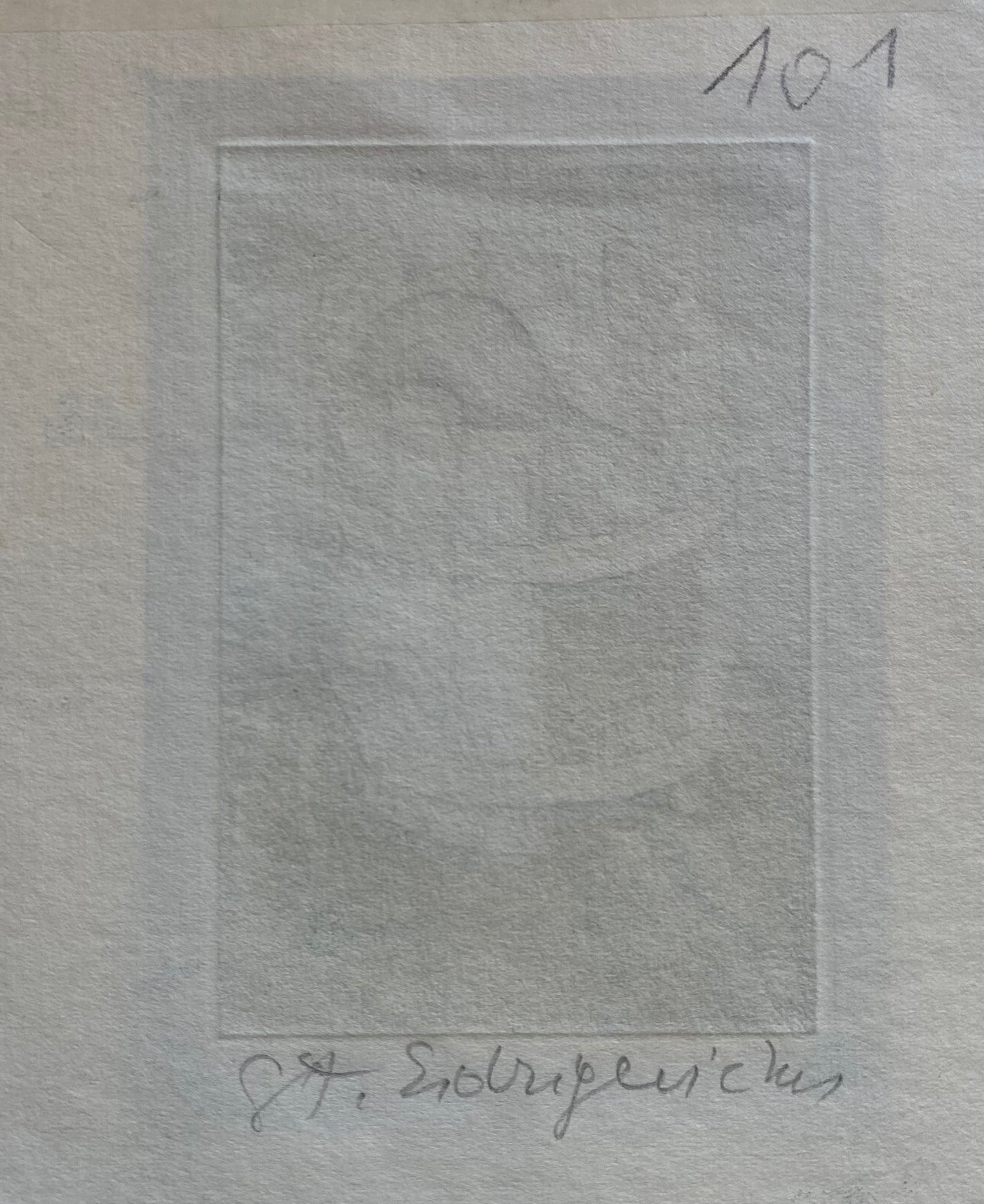 Stasys Eidrigevičius | Ekslibrisas Joris de Belder | Ofortas, 8,5x5,6 (17x13)
