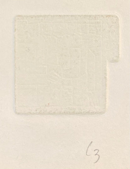 Vincas Kisarauskas | Ex Libris Antanas Gudaitis, 1970 | Etching, 4,2x4,6 (12,5x12,5)