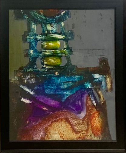 Alfonsas Dargis | Kompozicija, 1965 | Guašas, sintetinis popierius, 68x55 (78x65)