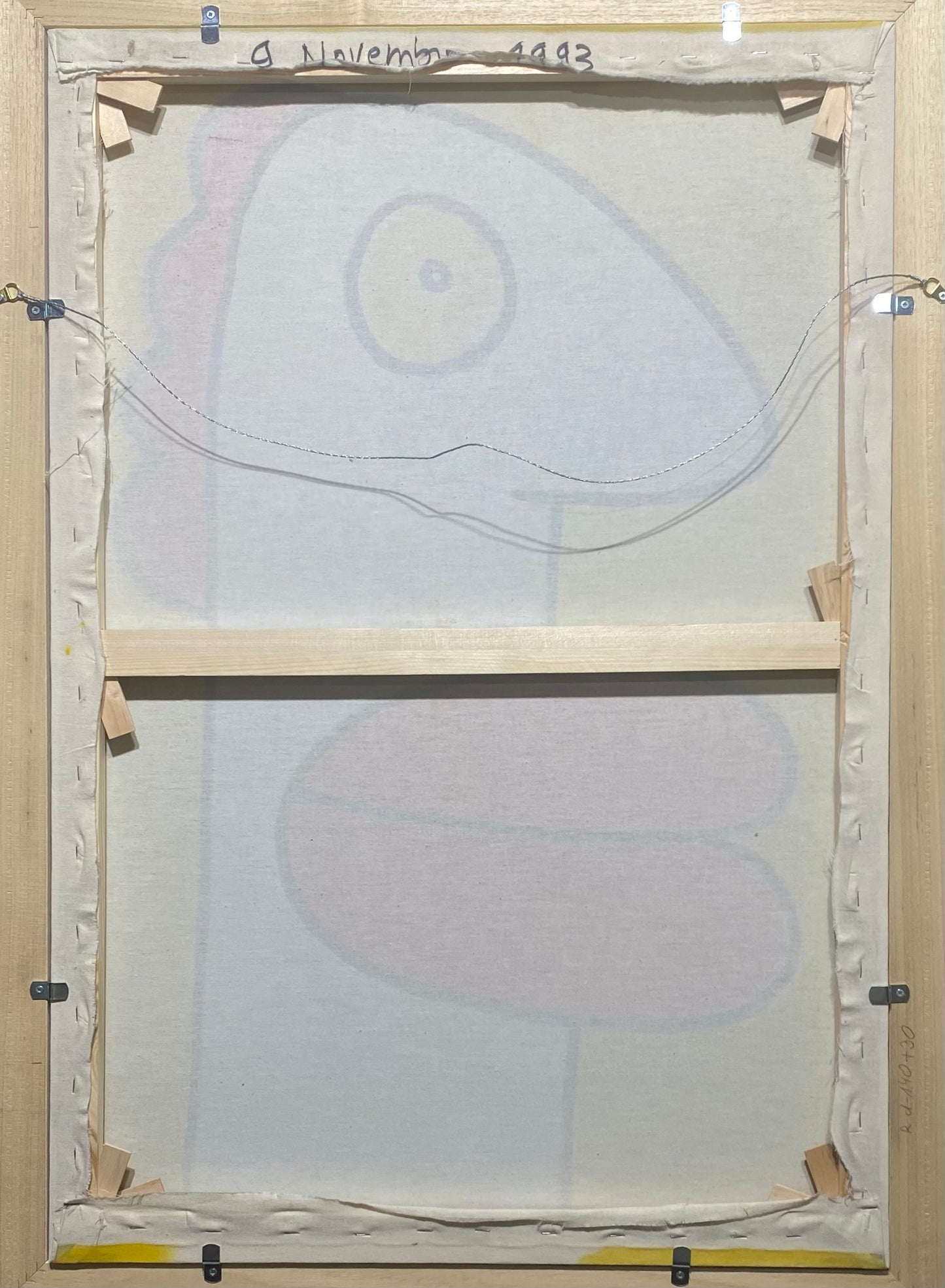 Thierry Noir (France) | Rainer am Strand, 1993 | Acrylic on canvas, 88.5x60.3 (100.5x72)