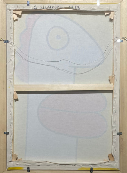 Thierry Noir (France) | Rainer am Strand, 1993 | Acrylic on canvas, 88.5x60.3 (100.5x72)