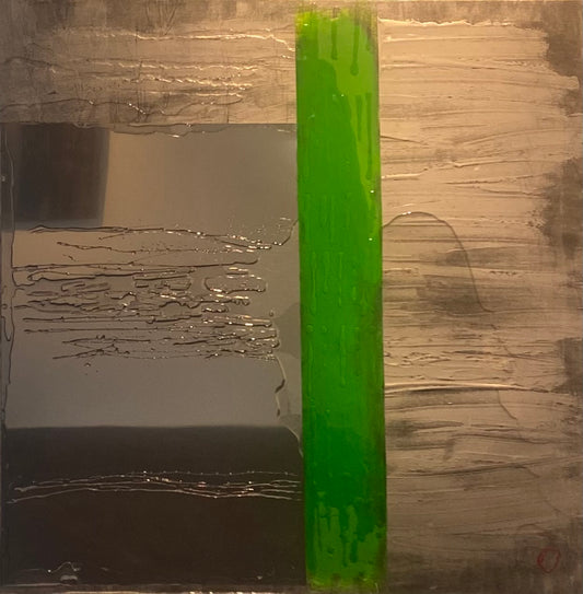 Martynas Gediminas | Tiesa 4 (Iš žiedų serijos), 2026 | Akrilas, mišri tech., drobė, 84x84