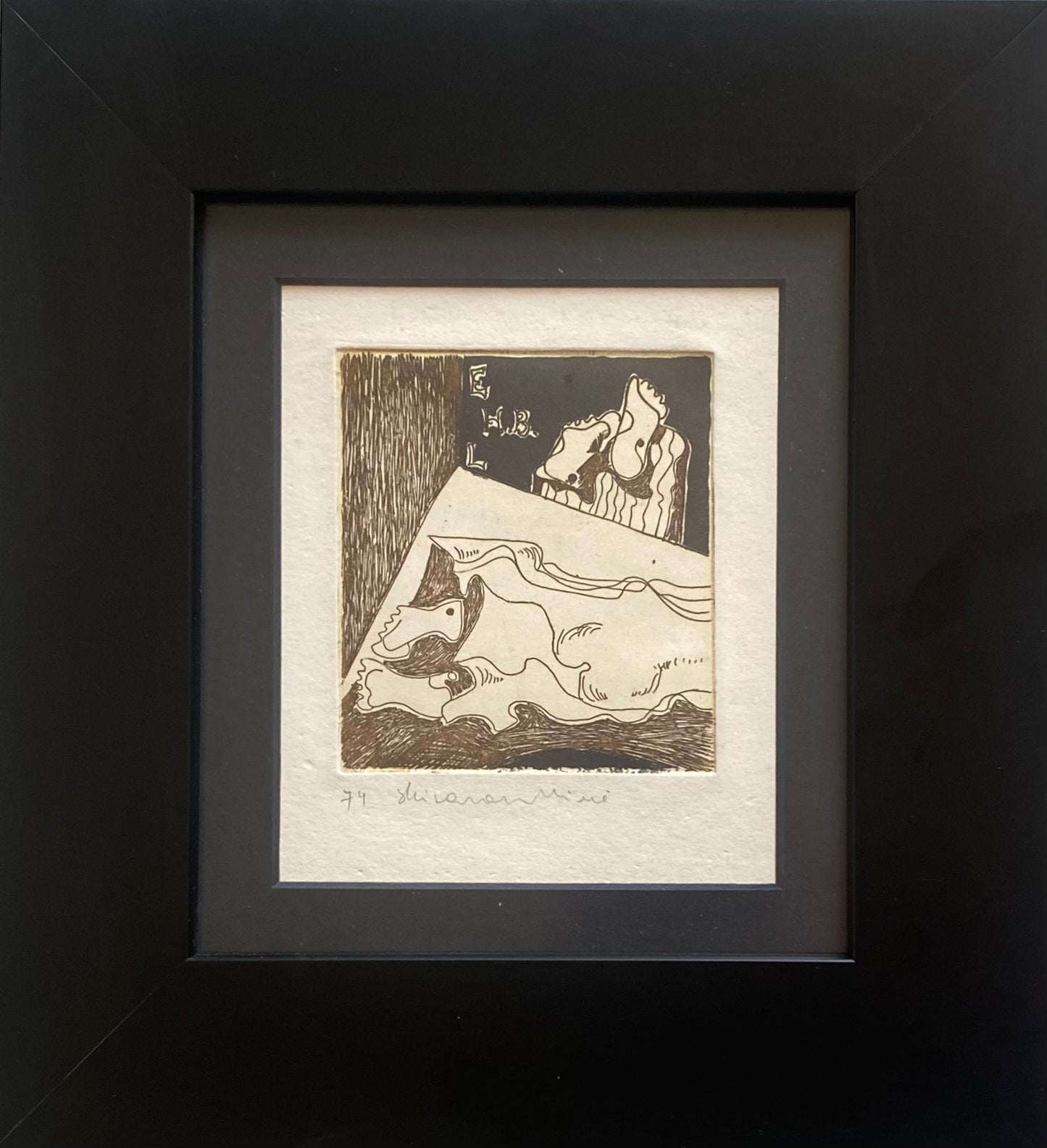 Saulė Kisarauskienė | Ex Libris Herber Blokland, 1974 | Etching, 5/8, 8,5x7,7 (23x21)