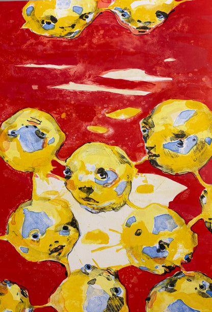 Vilmantas Marcinkevičius | Faces of Friends I Never Met III, 2006 | Lithograph, 58x41 (71x53)