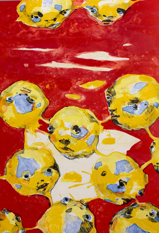 Vilmantas Marcinkevičius | Draugų, kurių niekada nesutikau, veidai III, 2006 | Litografija, 106/425, 58x41 (71x53)