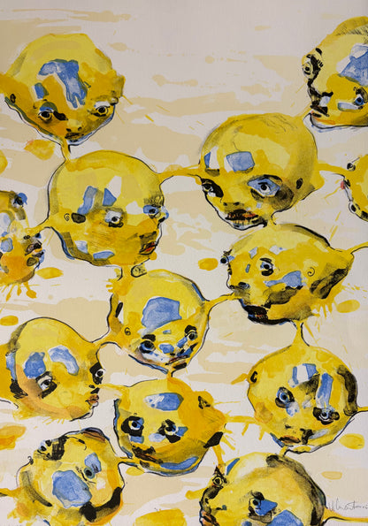 Vilmantas Marcinkevičius | Faces of Friends I Never Met II, 2006 | Lithograph, ed. 106/425, 58x41 (71x53)