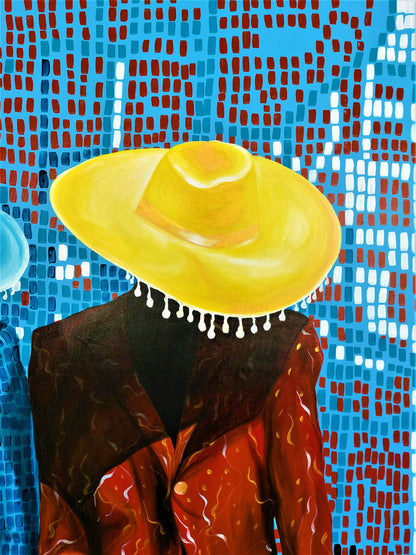 Ishmael Armarh (Gana) | Django Squared, 2022 | Akrilas, drobė, 170x130 cm