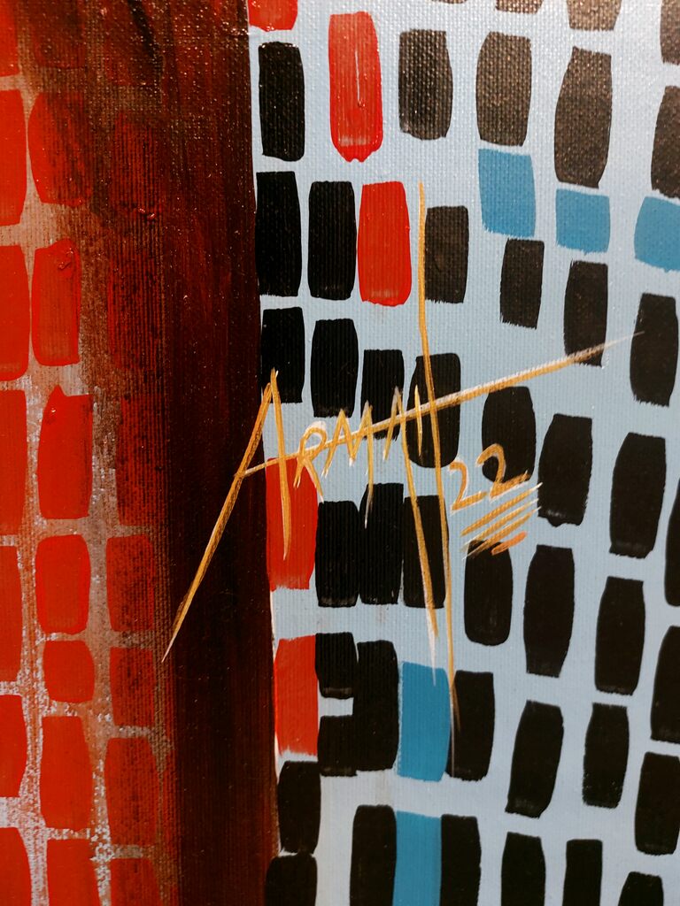 Ishmael Armarh (Gana) | Django Squared, 2022 | Akrilas, drobė, 170x130 cm