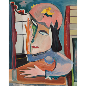 Jurgis Mikševičius | Gay, 1960 | Aliejus ant kartono, 79x59
