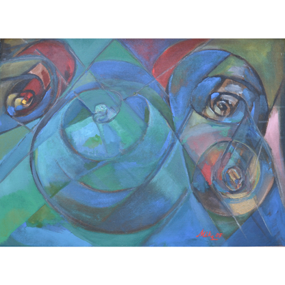 Jurgis Mikševičius | Nocturne (Noktiurnas), 2005 | Aliejus ant plokštės, 60x90