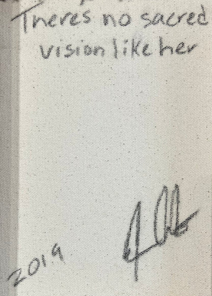 Justin Liam O'Brien (JAV) | There's no sacred vision like her, 2019 | Akrilas, drobė, 36x28