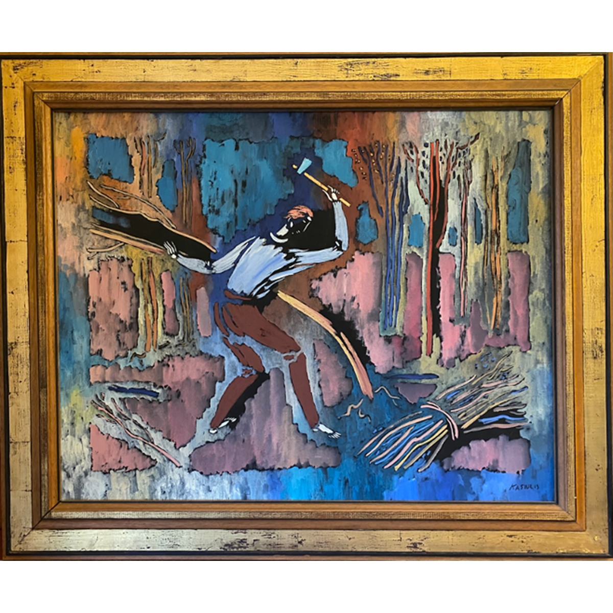 Vytautas Kasiulis | Untitled | Oil on canvas, 73x92