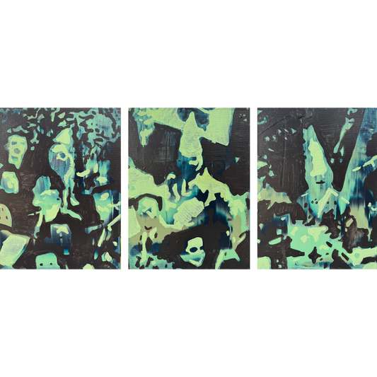 Linas Kaziulionis | Aukščiausieji vadovai, 2024 | Drobė, akrilas, 40x30 (kiekvienas)