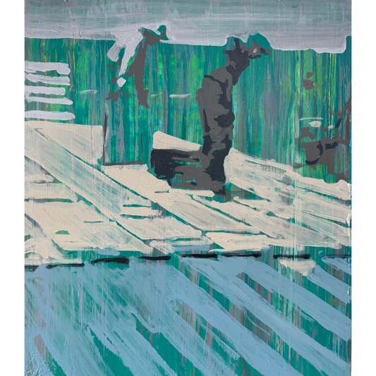 Linas Kaziulionis | Stogdengiai Nr. 2, 2024 | Drobė, akrilas, 70x60