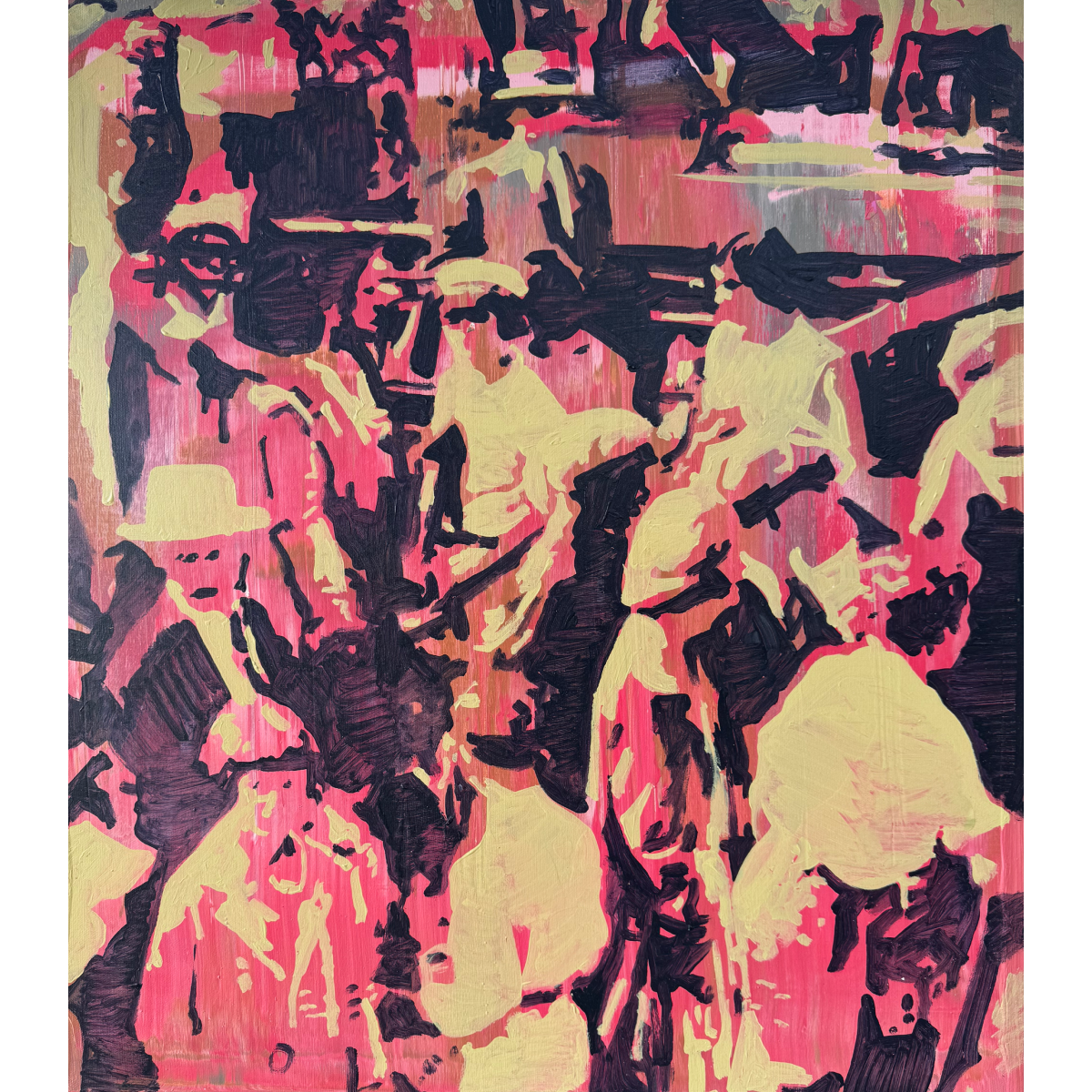 Linas Kaziulionis | Vienas asmuo, 2024 | Drobė, akrilas, 70x60